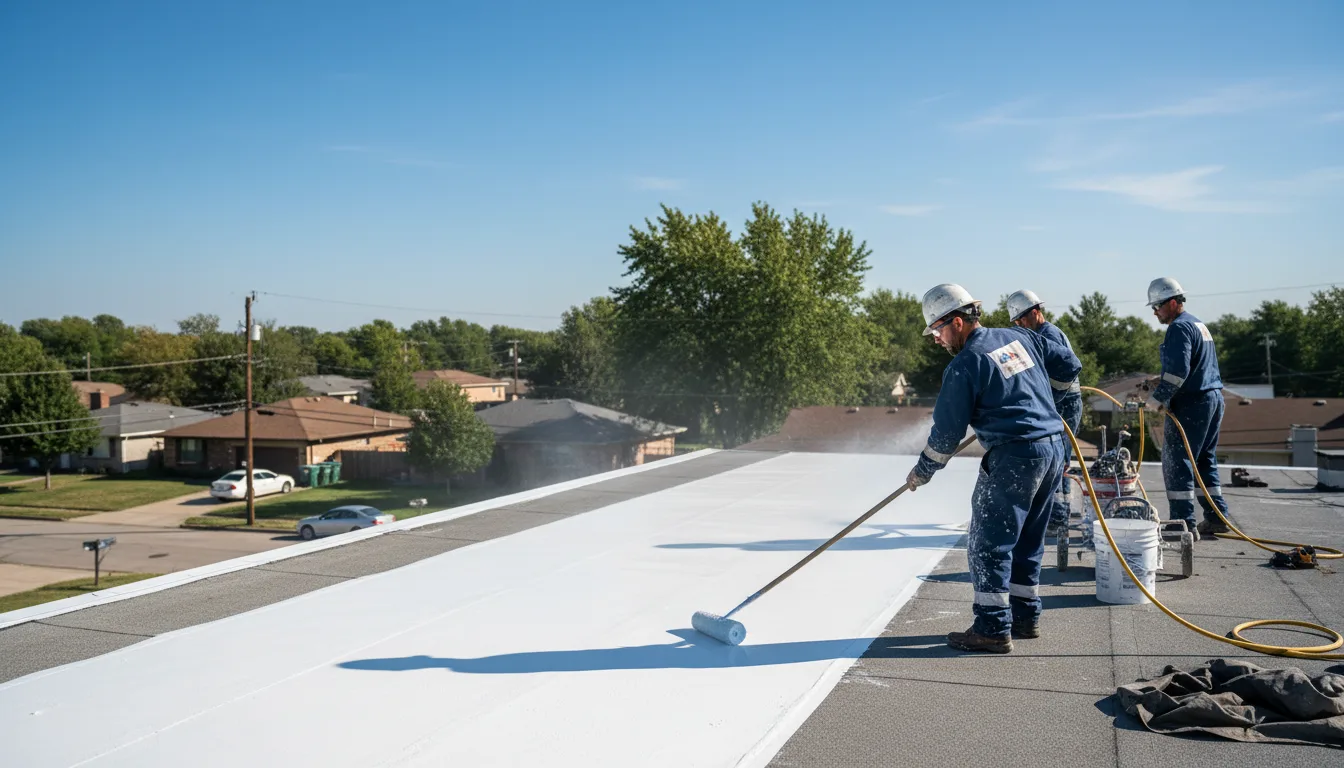 Commercial roof coating in Fishersville, VA near me